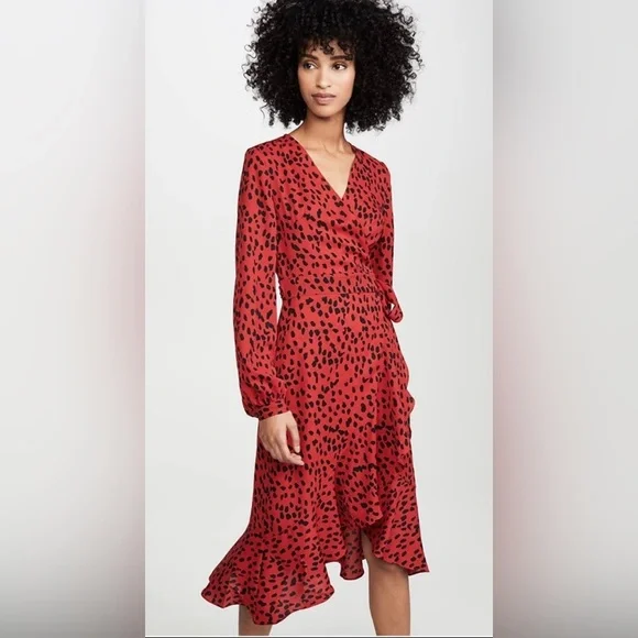 Next red outlet leopard print dress